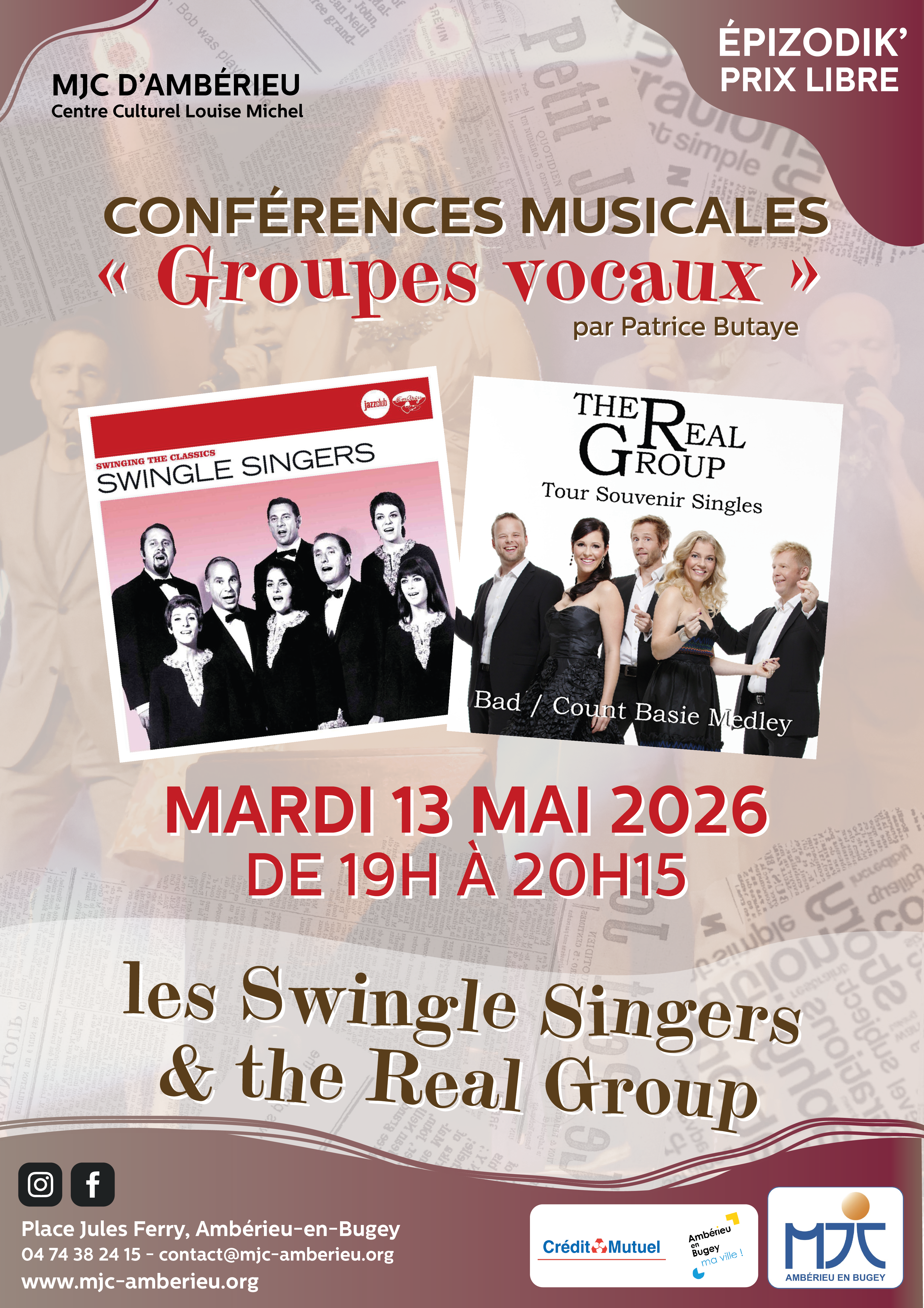 Mardi 13 Mai à 19h